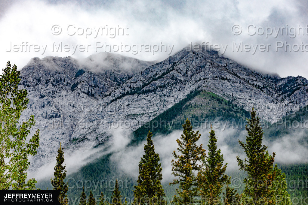 Canada, Mountain, Nature, Trees, cloud line