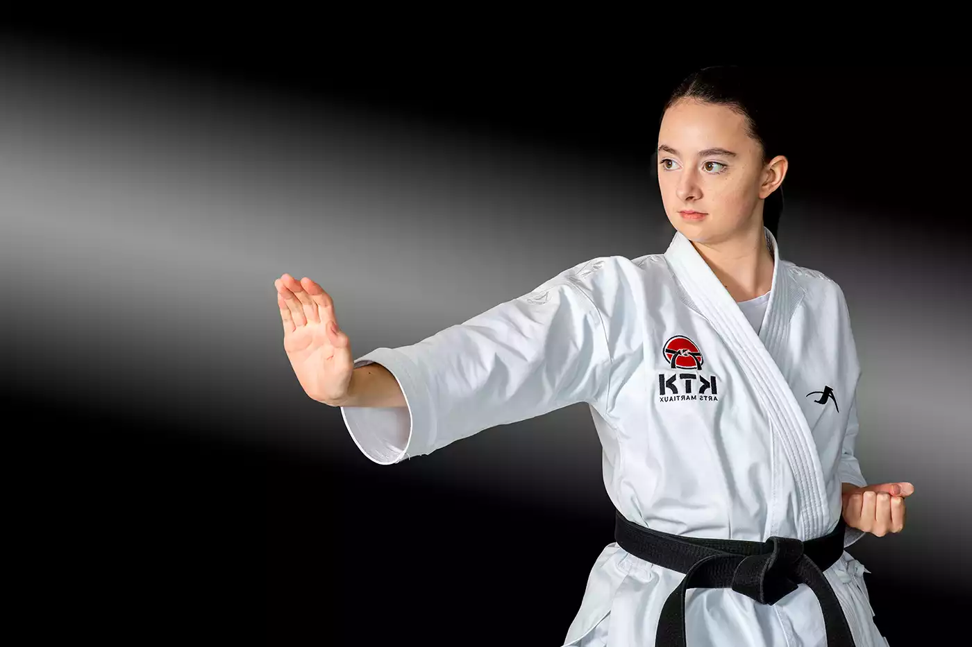 KTK Martial Arts sensei performing a kata. Sport photography by Jeffrey Meyer