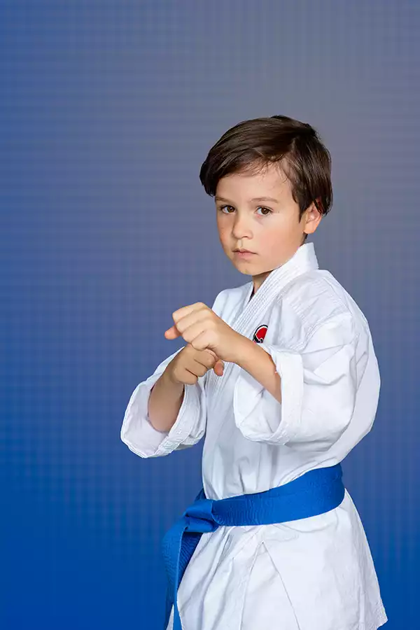 KTK Martial Arts student performing a blue belt kata. Sport photography by Jeffrey Meyer